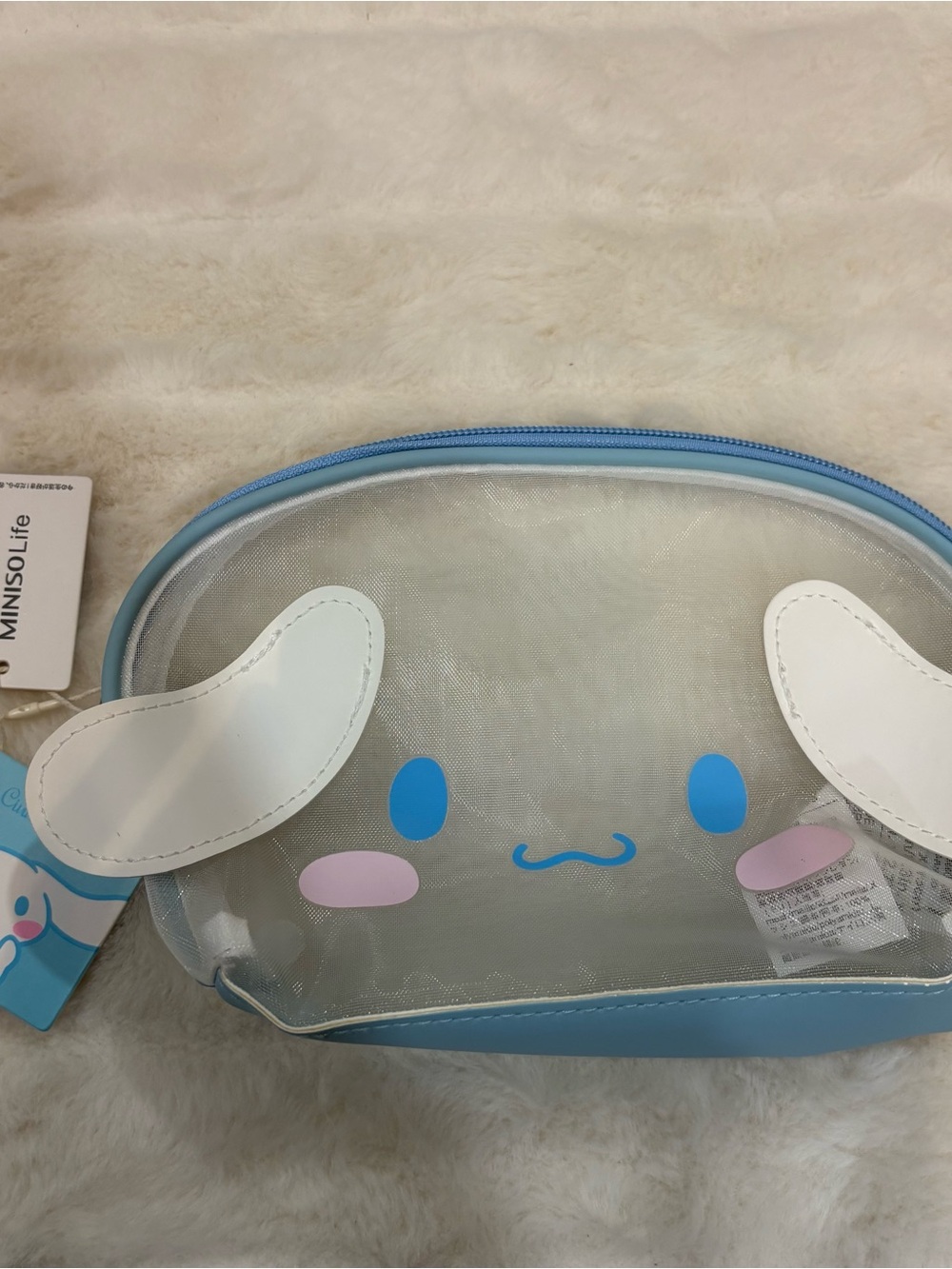 Women’s mini Clear Blue Cinnamoroll Cosmetic Pouch